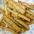 azuazu♡'s cooksnap of when they made 簡単⭐揚げない甘辛ゴボウ唐揚げ風.