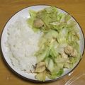 ゆう★ダイエット中's cooksnap of when they made 簡単野菜炒め。鶏むね肉、玉ねぎ、キャベツ.