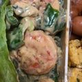 ゆーなれ's cooksnap of when they made 揚げない♪海老のオーロラ和え.