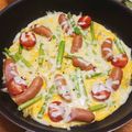 くまちーこ's cooksnap of when they made スキレット ソーセージとアスパラチーズ.
