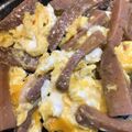 わたるんママ's cooksnap of when they made パパ作ＮＯＷハンバーガー玉子焼き炒め.