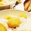 はっちゃんねる's cooksnap of when they made ほんのり甘い♪私の栗ごはん♡.