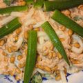 pink0922's cooksnap of when they made 納豆オクラのねばねばうどんwithツナ缶.