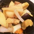 hat_lumi's cooksnap of when they made 炊飯器で鳥胸肉、玉ねぎ、じゃがいも、なす.
