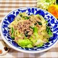 ももちゃんのれしぴ's cooksnap of when they made キャベツと挽き肉のザックリ炒め.
