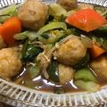 クック6E1ZGB☆'s cooksnap of when they made 簡単！甘辛味の野菜たっぷり肉だんご炒め.