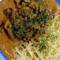 クックH86AFM☆'s cooksnap of when they made 簡単クリーミー♡ビーフストロガノフ.