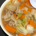 sora_h's cooksnap of when they made ご飯進む♪家にあるもの白菜消費に中華炒め.