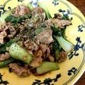 ゆづ七味's cooksnap of when they made 豚肉とチンゲン菜のオイスターソース炒め.