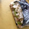satolusan's cooksnap of when they made シーチキンと目玉焼きのおにぎらず.