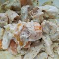 momoazeru's cooksnap of when they made さつまいもと鶏ささみのマスタードマヨ和え.