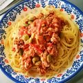 なち1225sd's cooksnap of when they made 挽肉と枝豆のトマト煮込みパスタ.