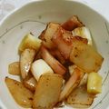 urararara's cooksnap of when they made No2234こんにゃくベーコンネギ煮付け.
