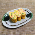 Chikatan☆'s cooksnap of when they made お弁当に♪カニカマとネギのたまご焼き☆.