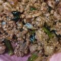 たみゅこ's cooksnap of when they made 生姜と蜂蜜のたっぷり肉そぼろ★３色丼に。.