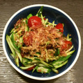 プリヲ's cooksnap of when they made 簡単☆きゅうりとオクラの白だしトマト.