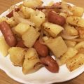 かとりーな♪'s cooksnap of when they made ウインナーでつくるジャーマンポテト.