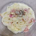 memerico's cooksnap of when they made 5分で簡単！レンチン☆カルボナーラうどん.