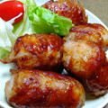 さやさ～や's cooksnap of when they made 簡単　焼き肉のたれで肉巻きおにぎり.