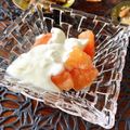 ちゃぴ♥'s cooksnap of when they made 朝食にも♪グレープフルーツヨーグルト♪.