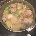 クック54O2VE☆'s cooksnap of when they made アツアツでうま！大量ネギと肉団子スープ！.