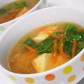 なななな♡MaMa's cooksnap of when they made ほっこり簡単♪厚揚げとほうれん草の味噌汁.