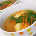 なななな♡MaMa's cooksnap of when they made ほっこり簡単♪厚揚げとほうれん草の味噌汁.