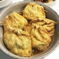 YUKIKI☆'s cooksnap of when they made 冷蔵庫の残り物であと一品！油揚げ巾着♡.