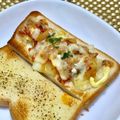 にきけん's cooksnap of when they made じゃがキムチーズトースト.