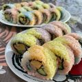 居眠り姫愛's cooksnap of when they made レインボーロール寿司.