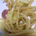 chi-na's cooksnap of when they made 超簡単パスタ（浅漬の素で味付け）.