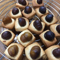 ねこのじょん's cooksnap of when they made 栗がおすわり☆スクエアクッキー.