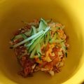 kashikon's cooksnap of when they made 3分で完成！きゅうりの崩し豆腐キムチ和え.