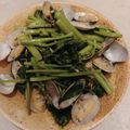 ラブ男食堂's cooksnap of when they made 空芯菜とにんにくのピリ辛炒め.