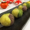 おばさん63's cooksnap of when they made さつまいもの三色茶巾.