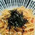 ｅｋ４'s cooksnap of when they made 簡単*和風ガーリックたらこパスタ*.