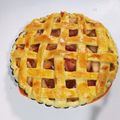 茶茶みかん's cooksnap of when they made パイ生地も手作り、アップルパイ♪.