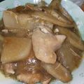 ユーロン's cooksnap of when they made 圧力鍋で❀鶏もも肉とゴボウの黒酢煮❀.