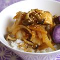 ピンクのたまご's cooksnap of when they made ささみの甘辛みそ丼.