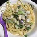 みりちゃん♪'s cooksnap of when they made エリンギ・チンゲンサイ・ツナスパゲティー.