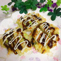 へい♡ゆー♡'s cooksnap of when they made 余ったうどんでお好み焼き風.