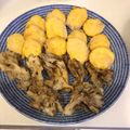 yh☆s's cooksnap of when they made 卵なし酢入り天ぷら衣①薩摩芋＆舞茸天ぷら.