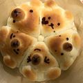 なッつ☆'s cooksnap of when they made おやつや女子会に♪あんこ入くまちぎりパン.