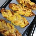 ぽたぽた焼き's cooksnap of when they made ✿さつま芋クリームで三つ編みパン✿.