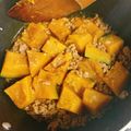 hime1031's cooksnap of when they made お弁当にも：かぼちゃの挽肉煮.