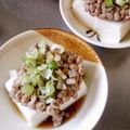 のりこったん's cooksnap of when they made ヘルシー！湯豆腐 納豆乗せ☆.
