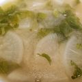 Ebi1783☆'s cooksnap of when they made 大根葉と大根の味噌汁.