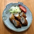 パムティン's cooksnap of when they made 肉巻き、マイタケのカツレツ.