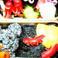 ♪ふわふわ♪'s cooksnap of when they made ハロウィン弁当にコウモリの飾り切り.