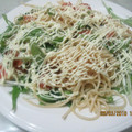 tanta328's cooksnap of when they made あるもので簡単パスタ（トマトと水菜）.